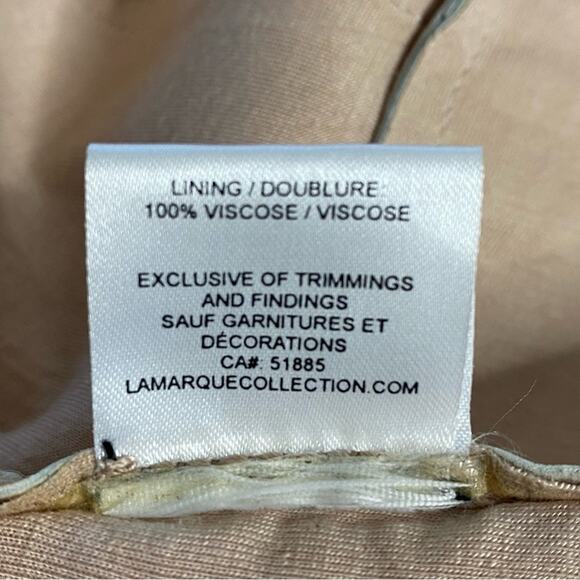 LaMarque Women's Cropped Moto Jacket Size Large Leather Light Pink Open Front - Picture 8 of 10